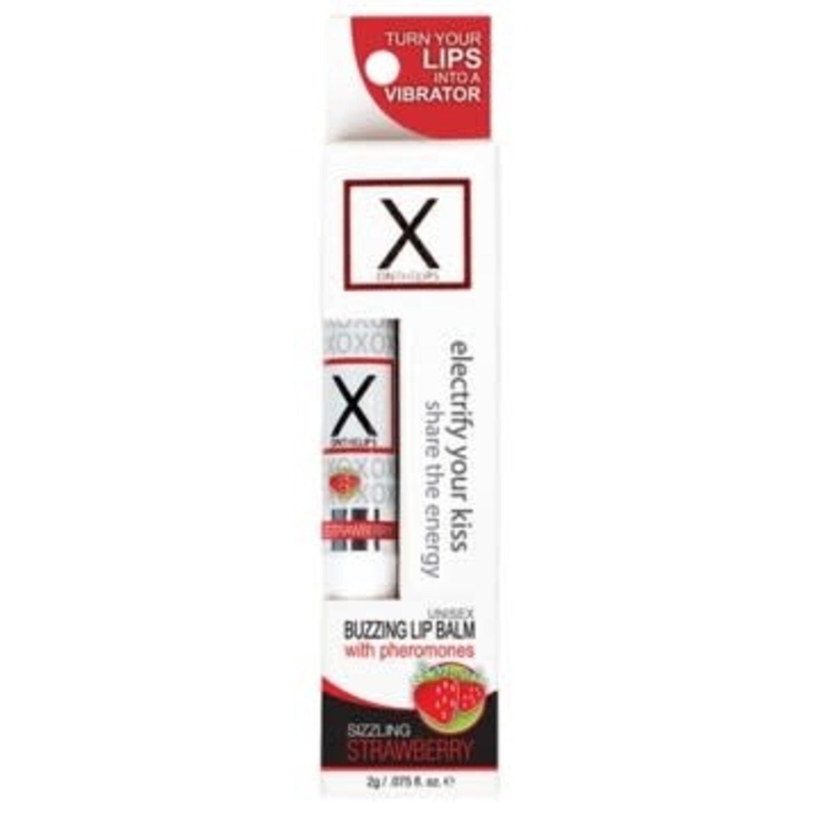 SENSUVA X on the Lips Lip Balm - Sizzling Strawberry - .75 Oz.