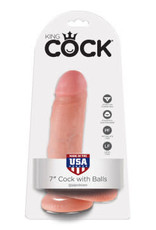 Pipedream King Cock 7-Inch Cock With Balls - Flesh
