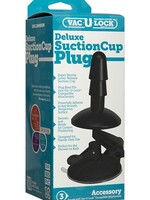 Doc Johnson Vac U Lock Deluxe Suction Cup Plug Accessory Black