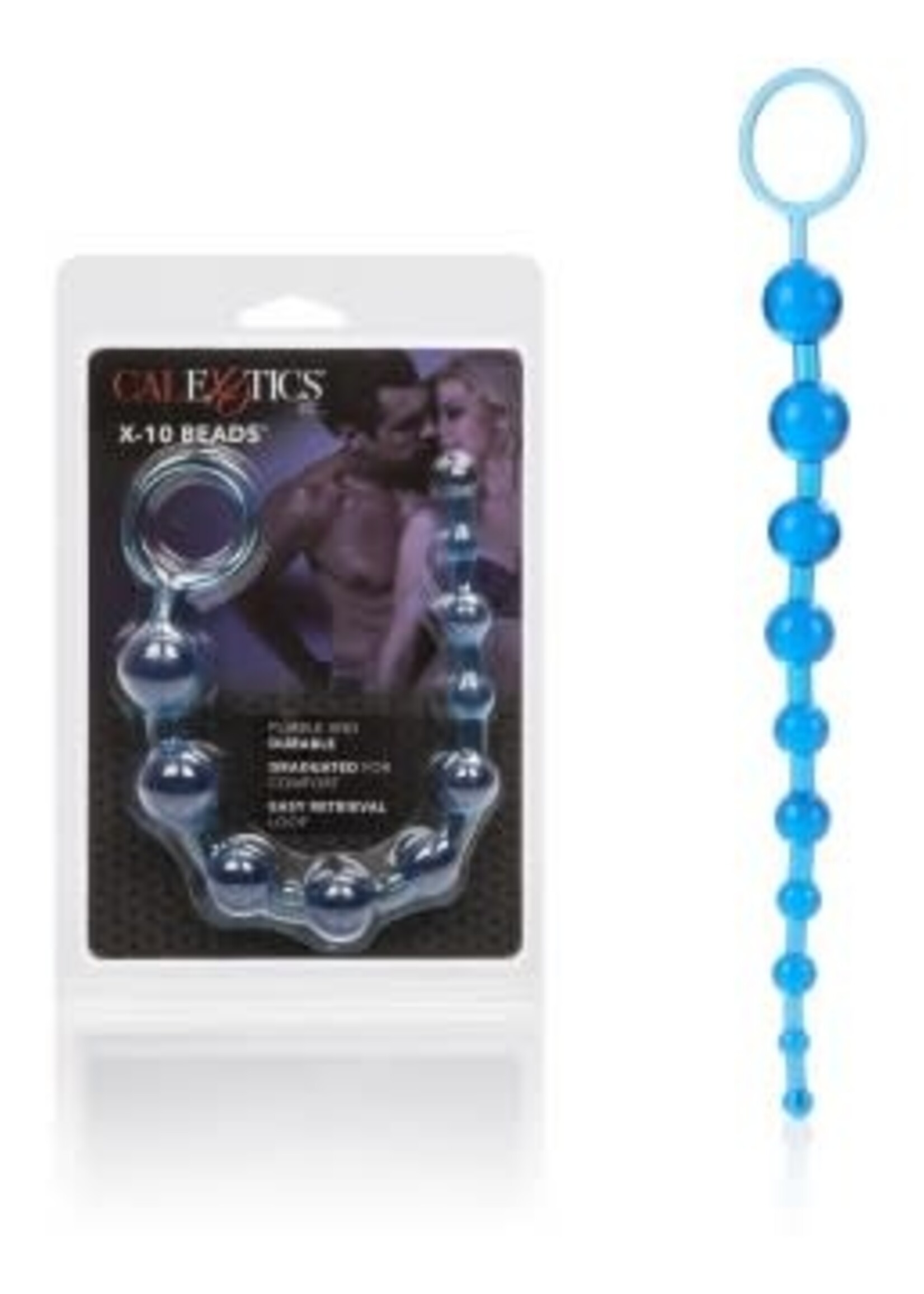 California Exotic Novelties X-10 Beads - Blue