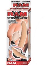 NassToys Ram 12-Inch Inflatable Dong - Flesh