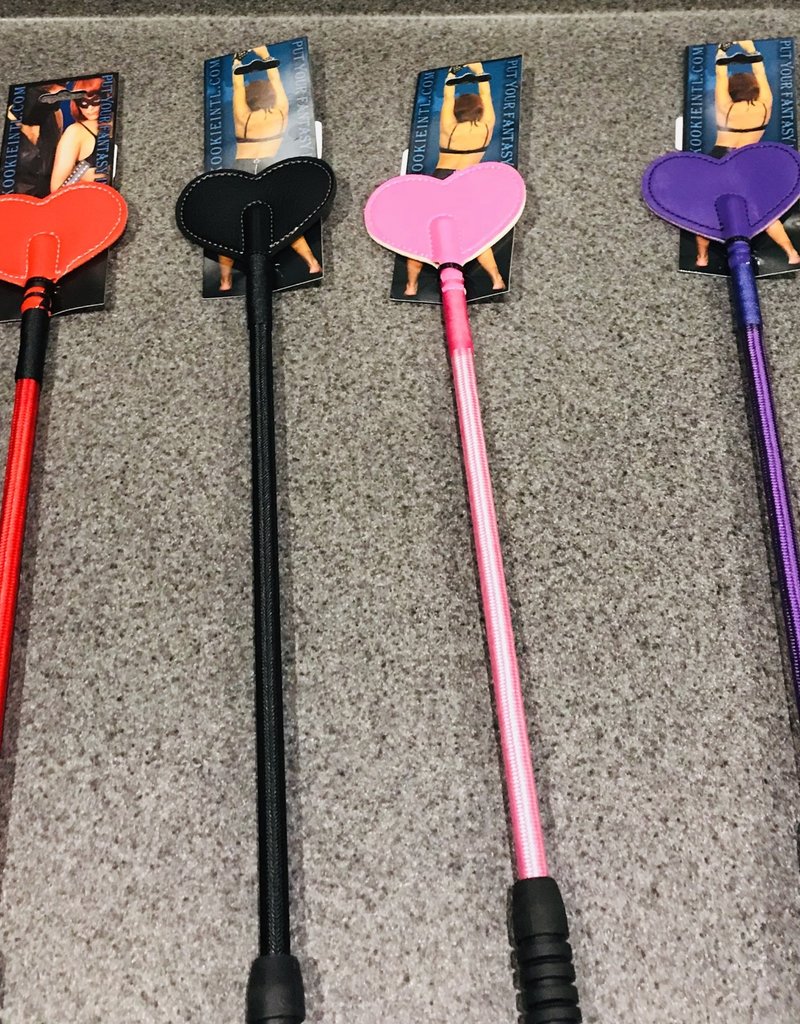 KOOKIE INTL 20 Heart Riding Crop Purple S