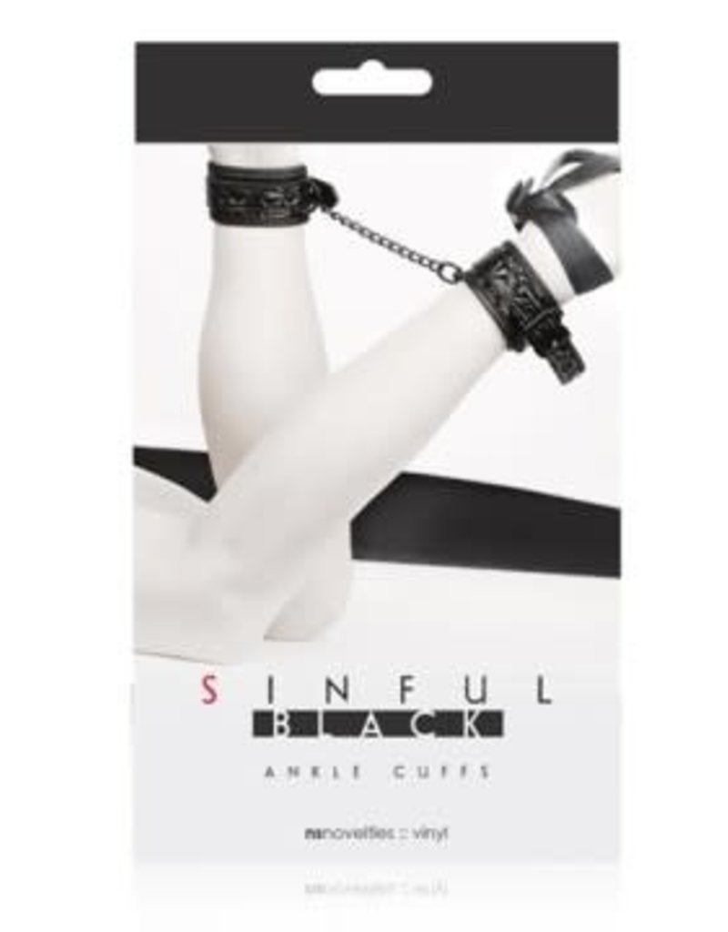 nsnovelties Sinful Ankle Cuffs - Black