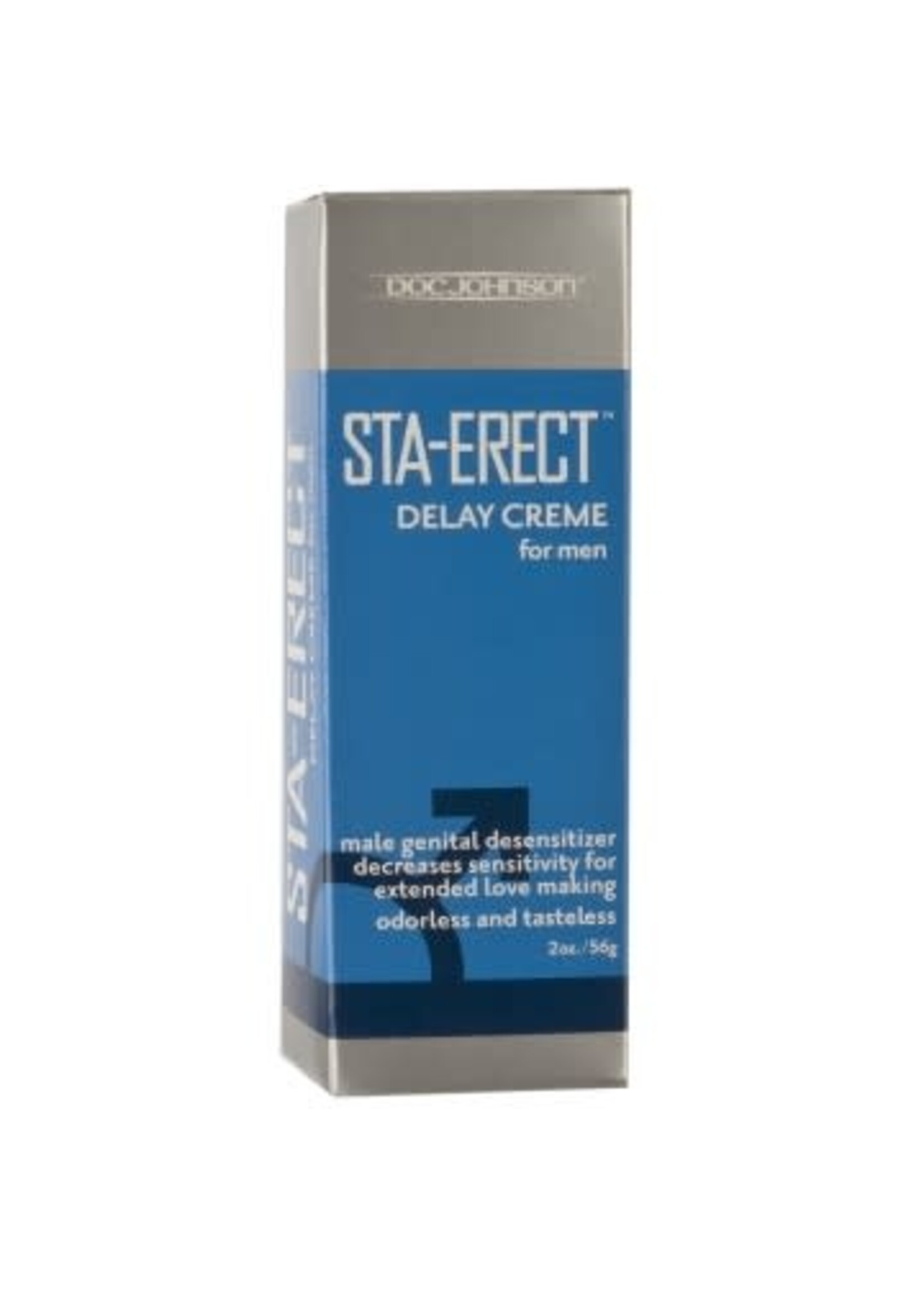 Doc Johnson Sta-Erect Delay Cream for Men - 2 Oz.