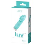 VeDO Luv Plus Rechargeable Mini Vibe - Tease Me Turquoise