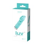 VeDO Luv Plus Rechargeable Mini Vibe - Tease Me Turquoise