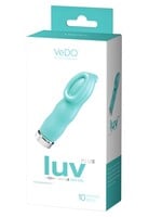 VeDO Luv Plus Rechargeable Mini Vibe - Tease Me Turquoise