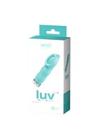 VeDO Luv Plus Rechargeable Mini Vibe - Tease Me Turquoise
