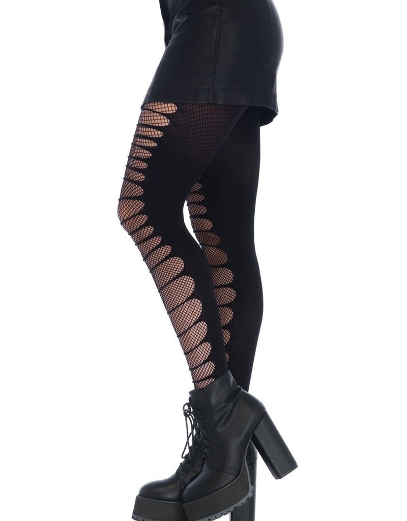 Leg Avenue Double Layer Shredded Tights - One Size