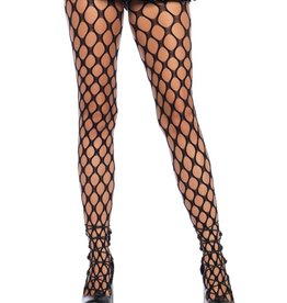 Leg Avenue Jumbo Pothole Net Tights - Black - One Size