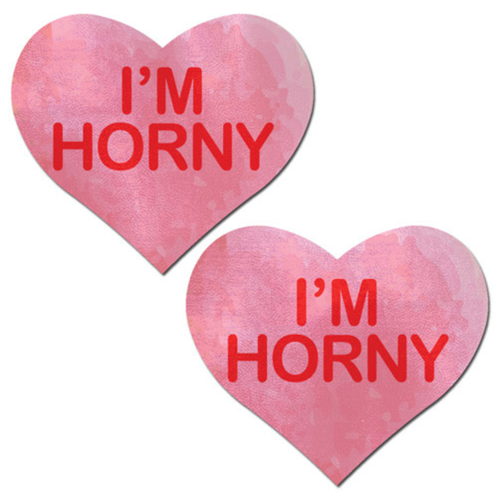 Pastease Pastease I'm Horny Heart - Pink/Red O/S
