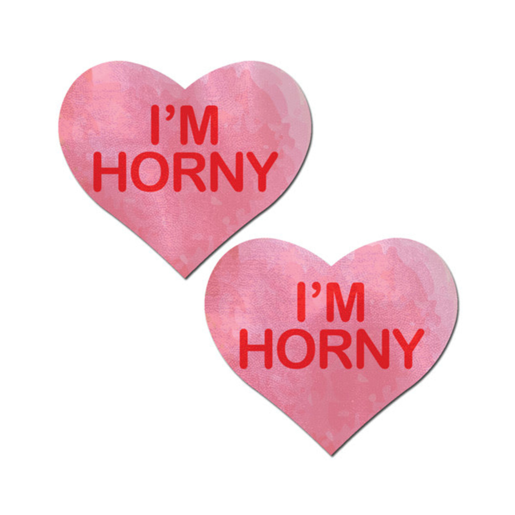 Pastease Pastease I'm Horny Heart - Pink/Red O/S