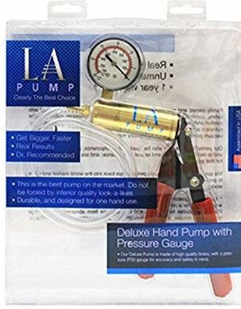 LA Pump LA Pump Deluxe Hand Pump With Pressure Gauge