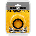Rascal - Boneyard Bone Yard Silicone Ring Cockring Black 1.4 Inch Diameter