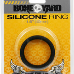 Rascal - Boneyard Bone Yard Silicone Ring Cockring Black 1.6 Inch Diameter