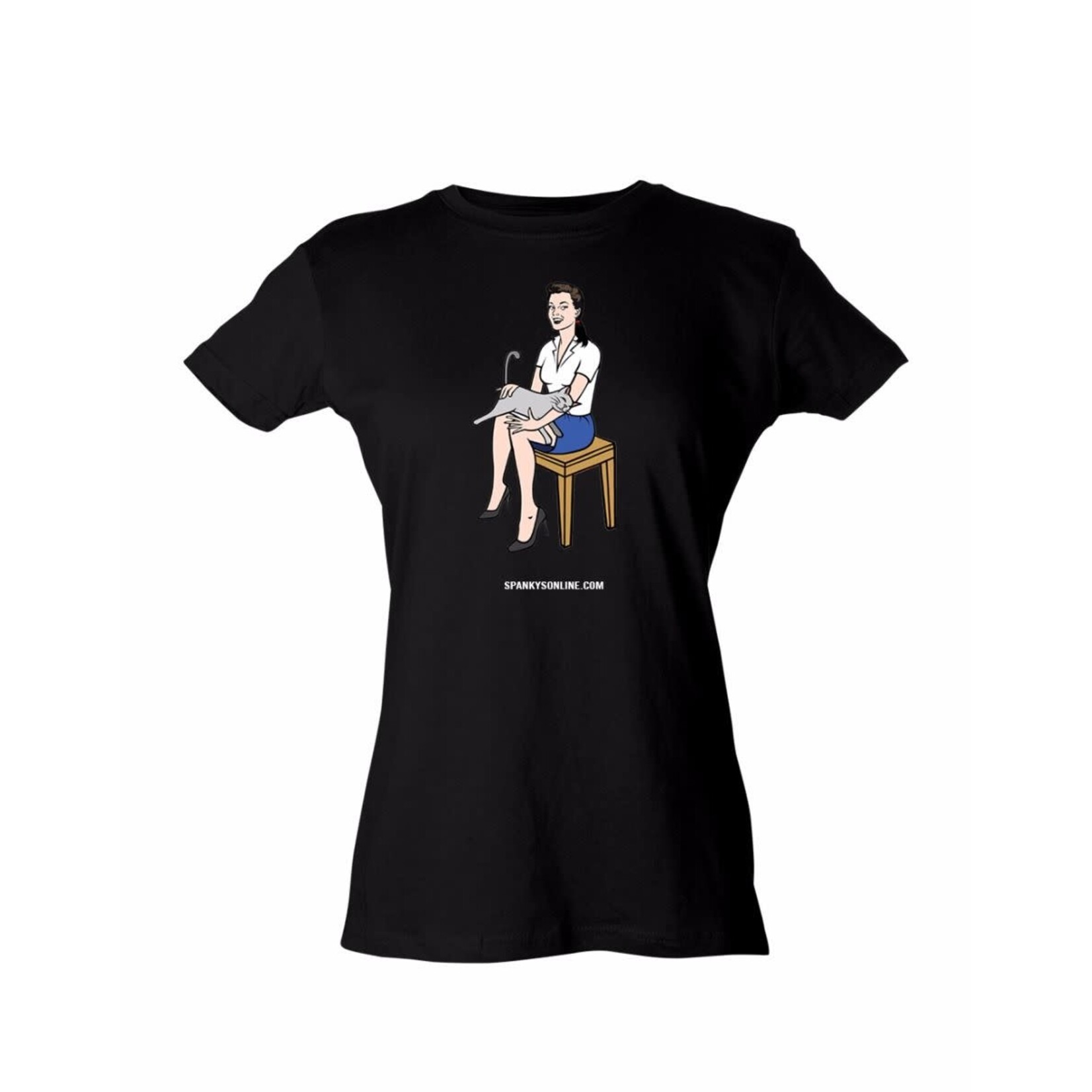 Spanky's Petting the Pussy Womens Tee