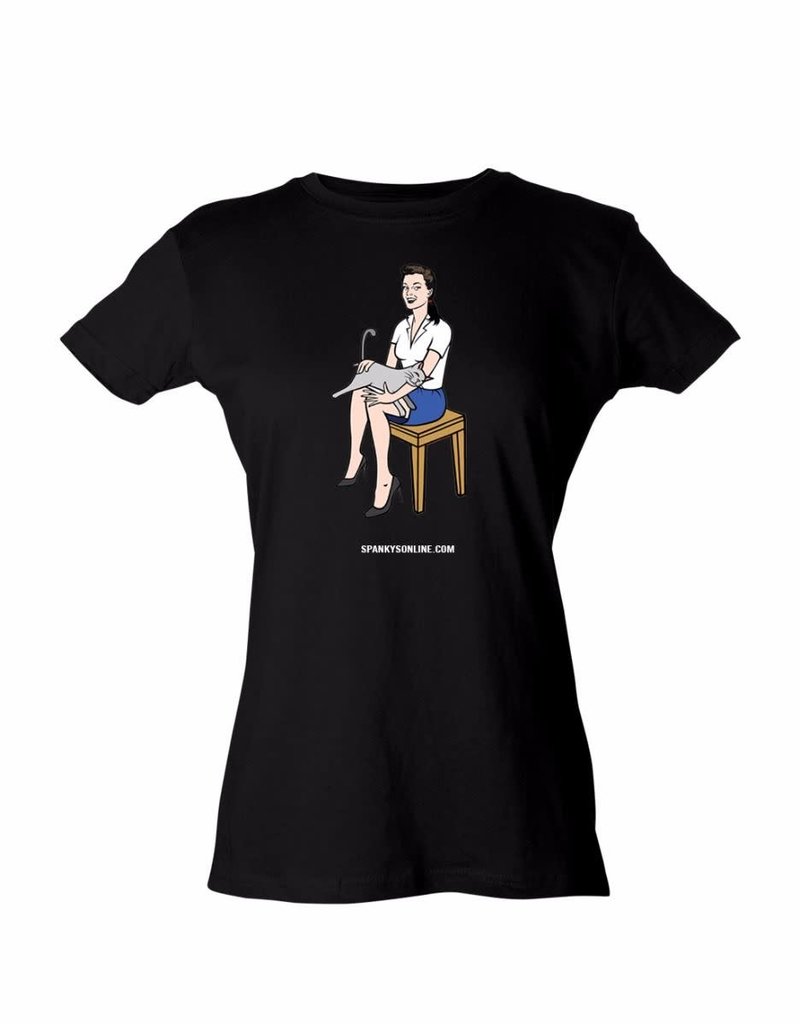 Spanky's Petting the Pussy Womens Tee
