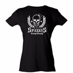 Spanky's OC White Skull Ladies Tee