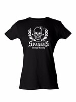 Spanky's OC White Skull Ladies Tee