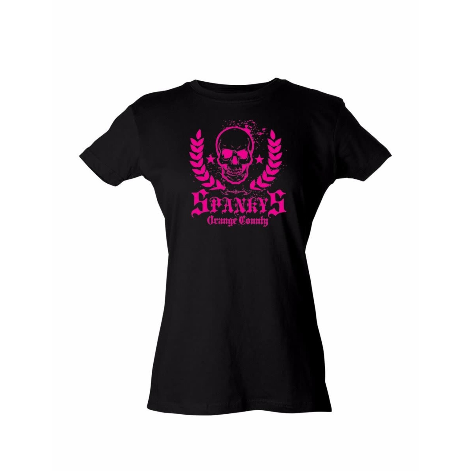 Spanky's OC Skull Pink Ladies Tee