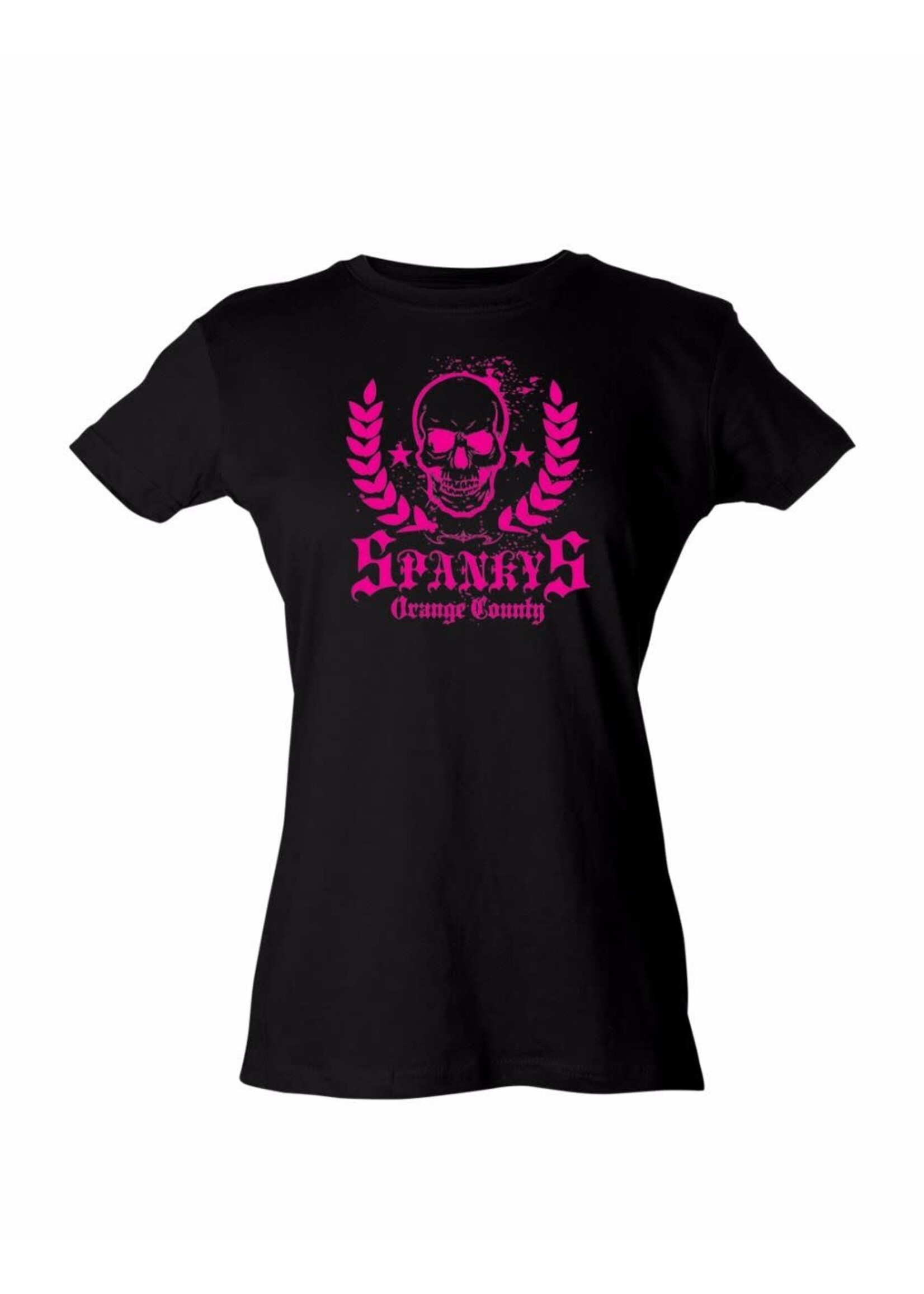 Spanky's OC Skull Pink Ladies Tee