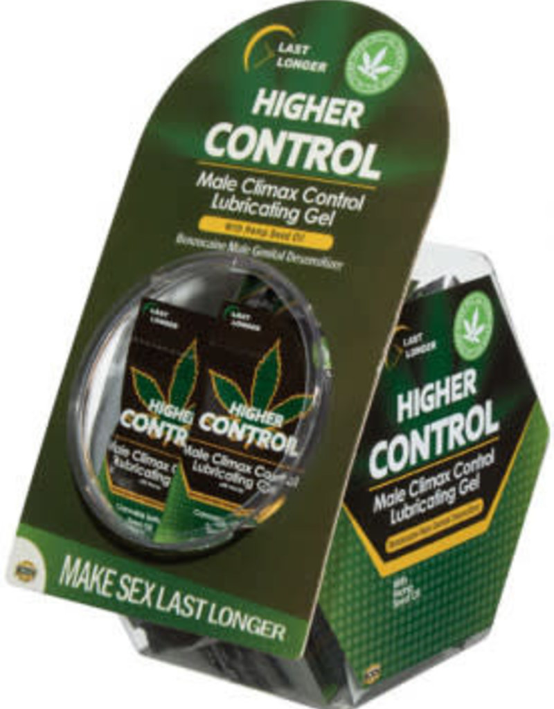 Body Action Higher Control Male Climax Control Lubricating Gel With Hemp - Sample Packet