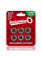Screaming O Replacement Batteries - 6 Pack - Each - AG10 - LR1130 - Button Cell