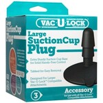 Doc Johnson Vac-U-Lock Large Black Suction Cup Plug