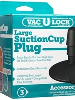 Doc Johnson Vac-U-Lock Large Black Suction Cup Plug