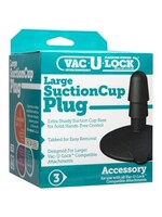 Doc Johnson Vac-U-Lock Large Black Suction Cup Plug