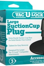 Doc Johnson Vac-U-Lock Large Black Suction Cup Plug