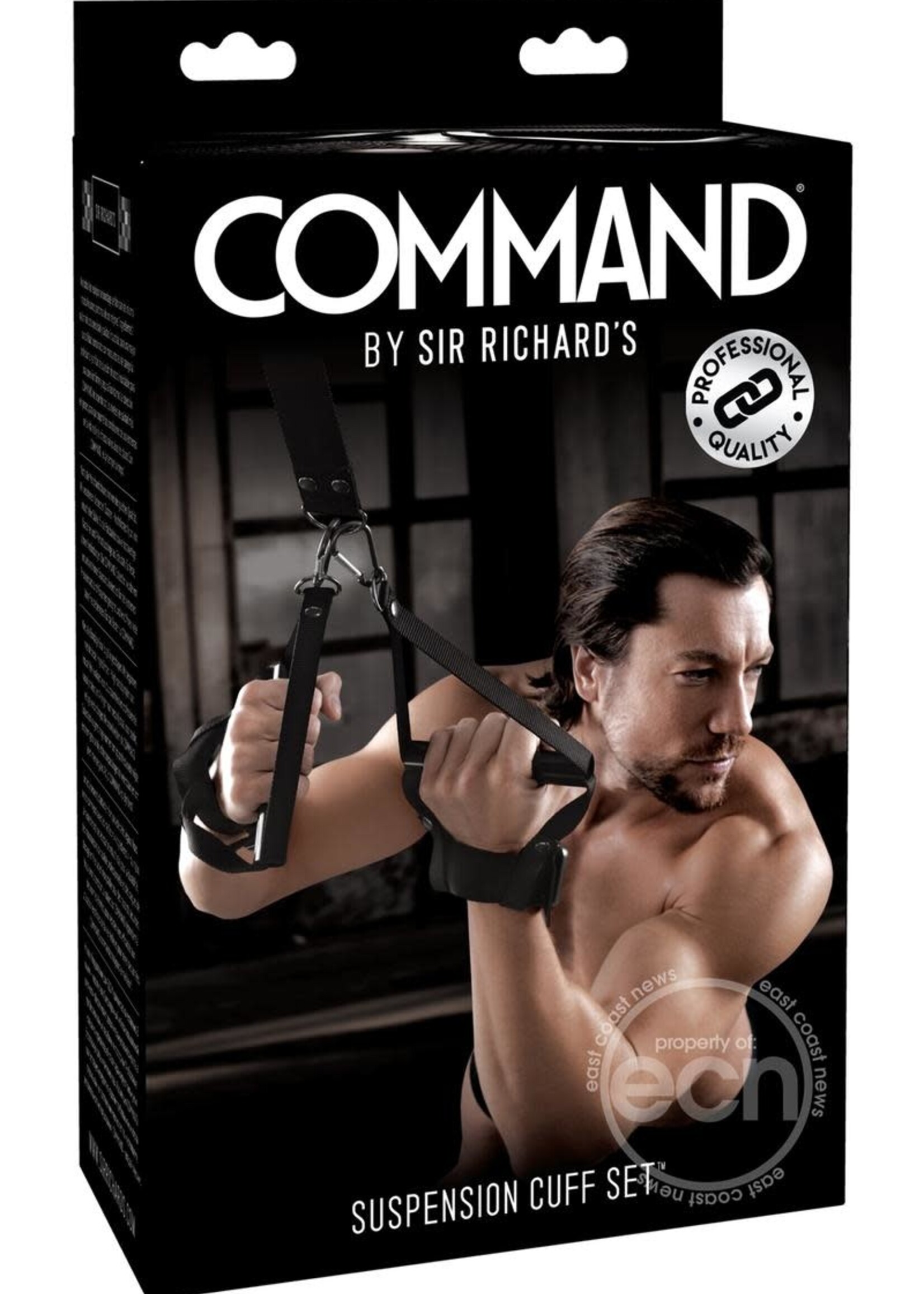 Sir Richard's LLC Sir Richard's Command Suspension Cuff Set Black And Stainless Steel