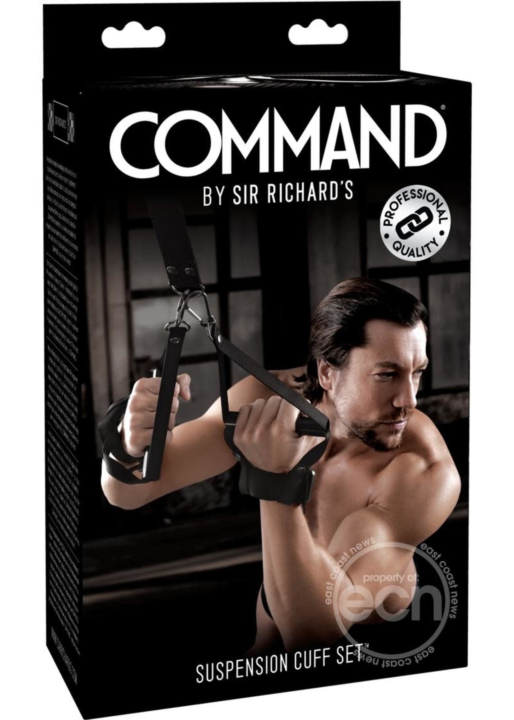 Sir Richard's LLC Sir Richard's Command Suspension Cuff Set Black And Stainless Steel