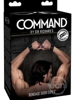 Sir Richard's LLC Sir Richard's Command Bondage Door Cuffs Black Stainless Steel
