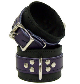 Kookie INTL Leather Wrist Restraints - Purple