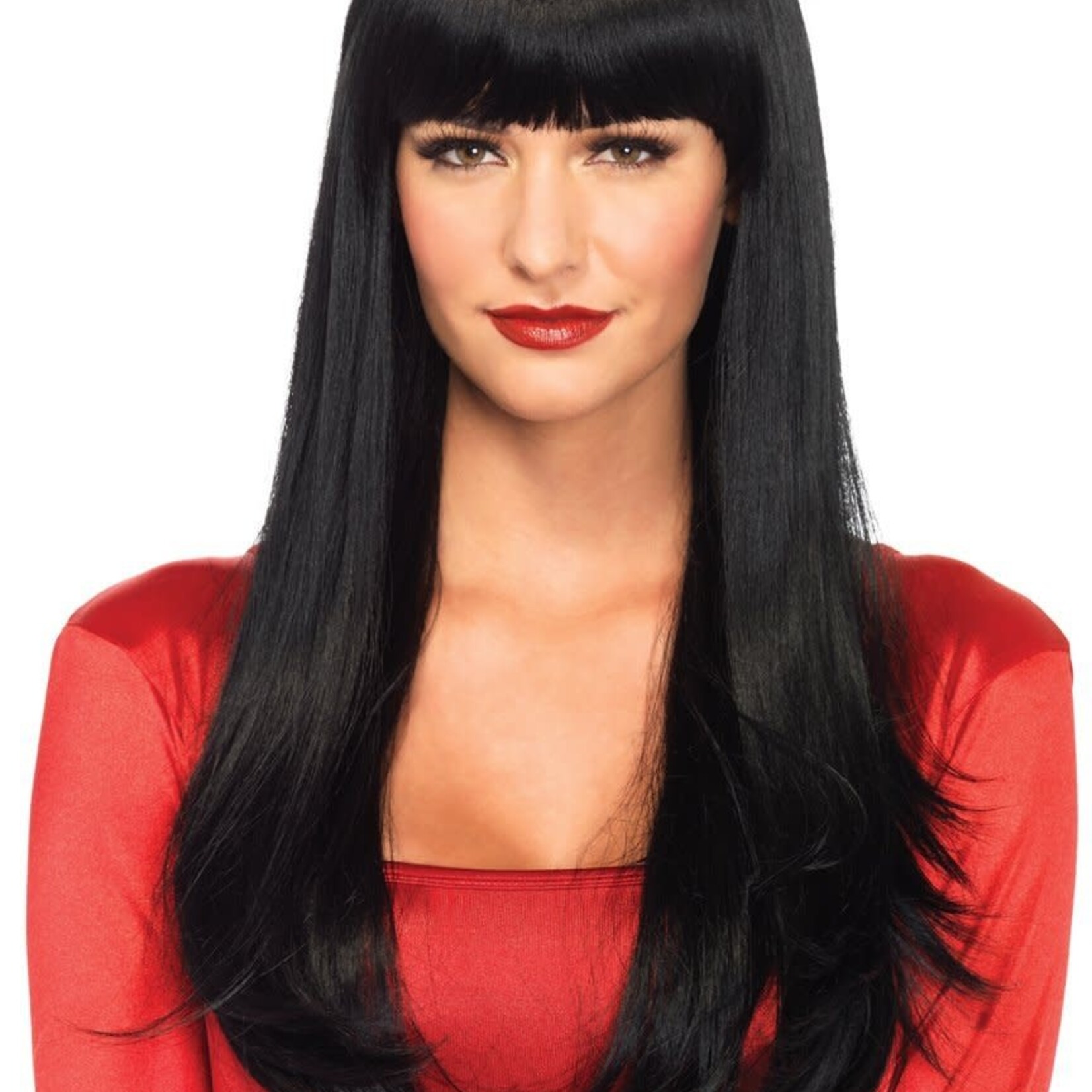 Leg Avenue Bangin' long straight wig O/S BLACK