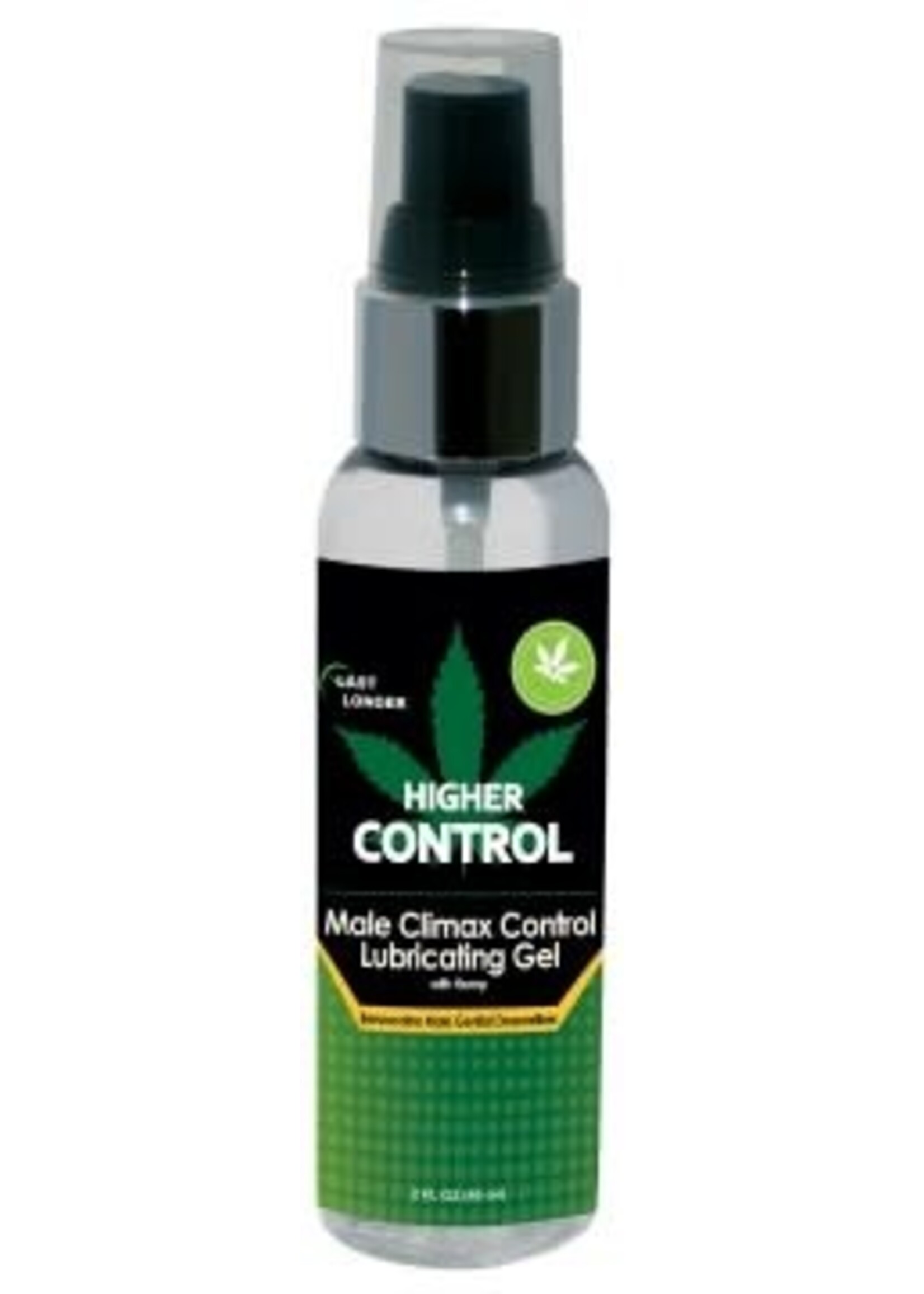 Body Action Higher Control Male Climax Control Lubricating Gel With Hemp - 2 Fl. Oz. / 60 ml