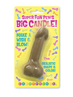 Little Genie Super Fun Big Penis Candle - Brown