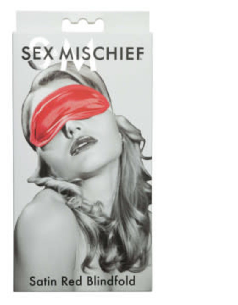 Sportsheets Sex and Mischief Satin Blindfold - Red