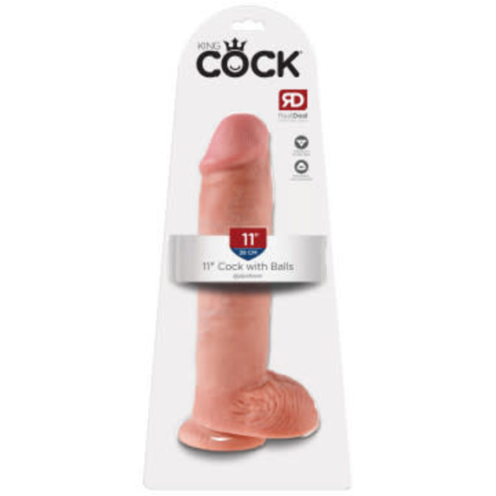 Pipedream King Cock 11-Inch Cock With Balls - Flesh