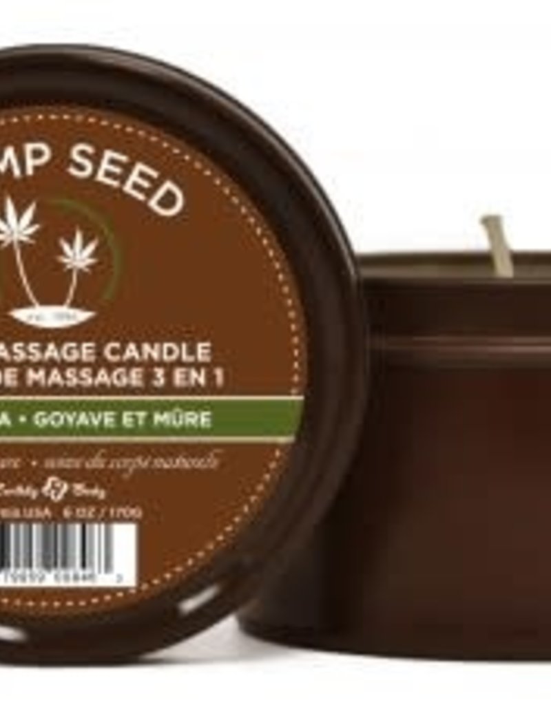 Earthly Body 3 in 1 Guavalava Suntouched Candle With Hemp 6.8 Oz