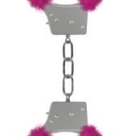 Ouch Beginner's Furry Handcuffs - Pink