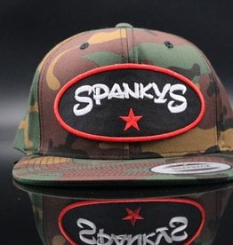 Spanky's Spankys Camouflage Oval Snapback Hat