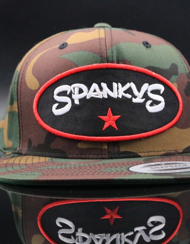 Spanky's Spankys Camouflage Oval Snapback Hat