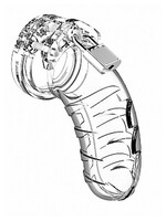 Shots Mancage Mancage Model 4 Chastity 4.5 Inch Cock Cage - Transperant