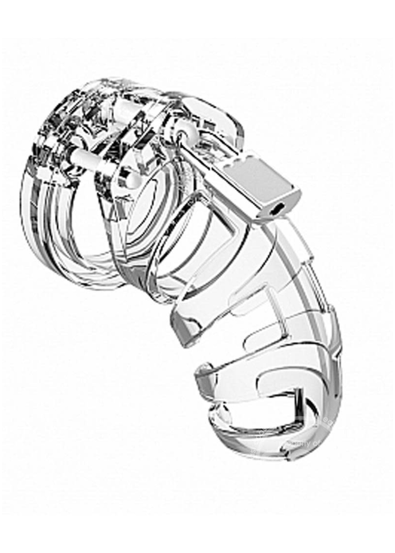 Shots Mancage Mancage Model 2 Chastity 3.5 Inch Cock Cage - Transparent