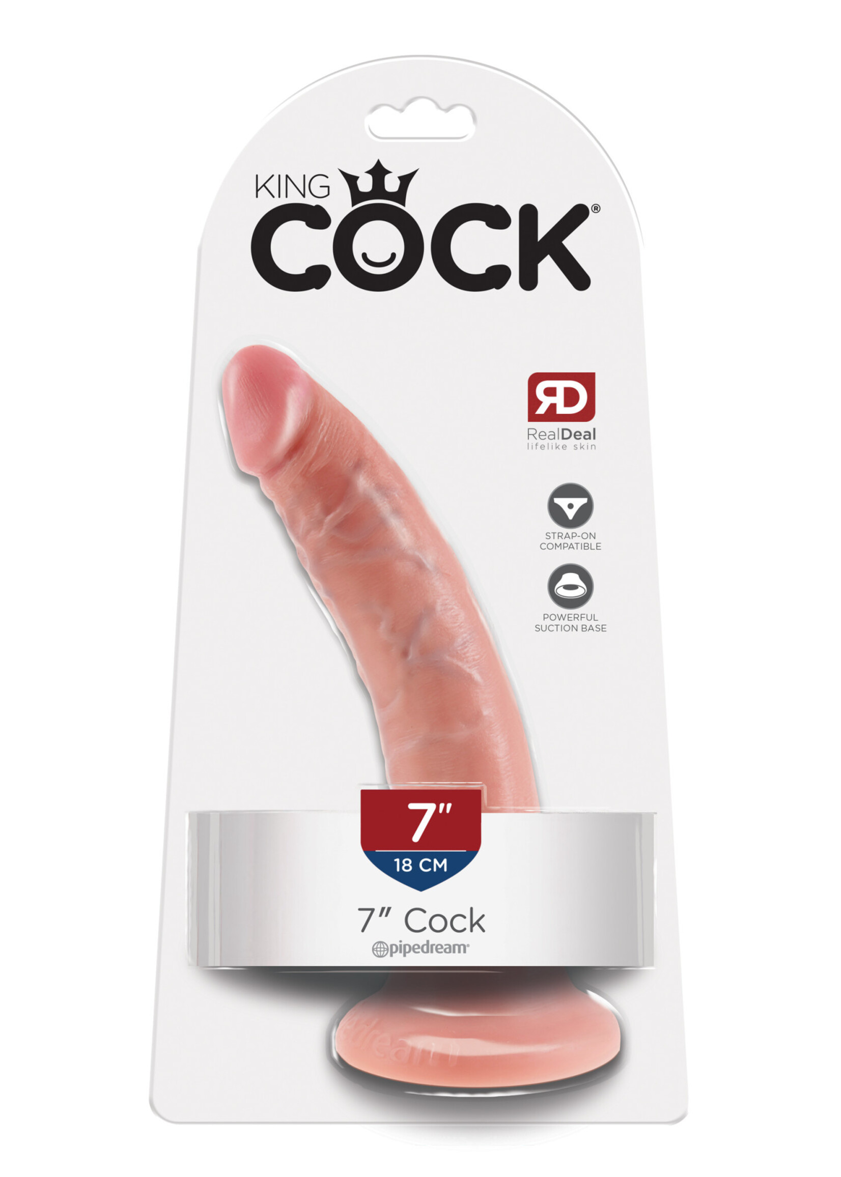 Pipedream King Cock 7-Inch Cock - Flesh