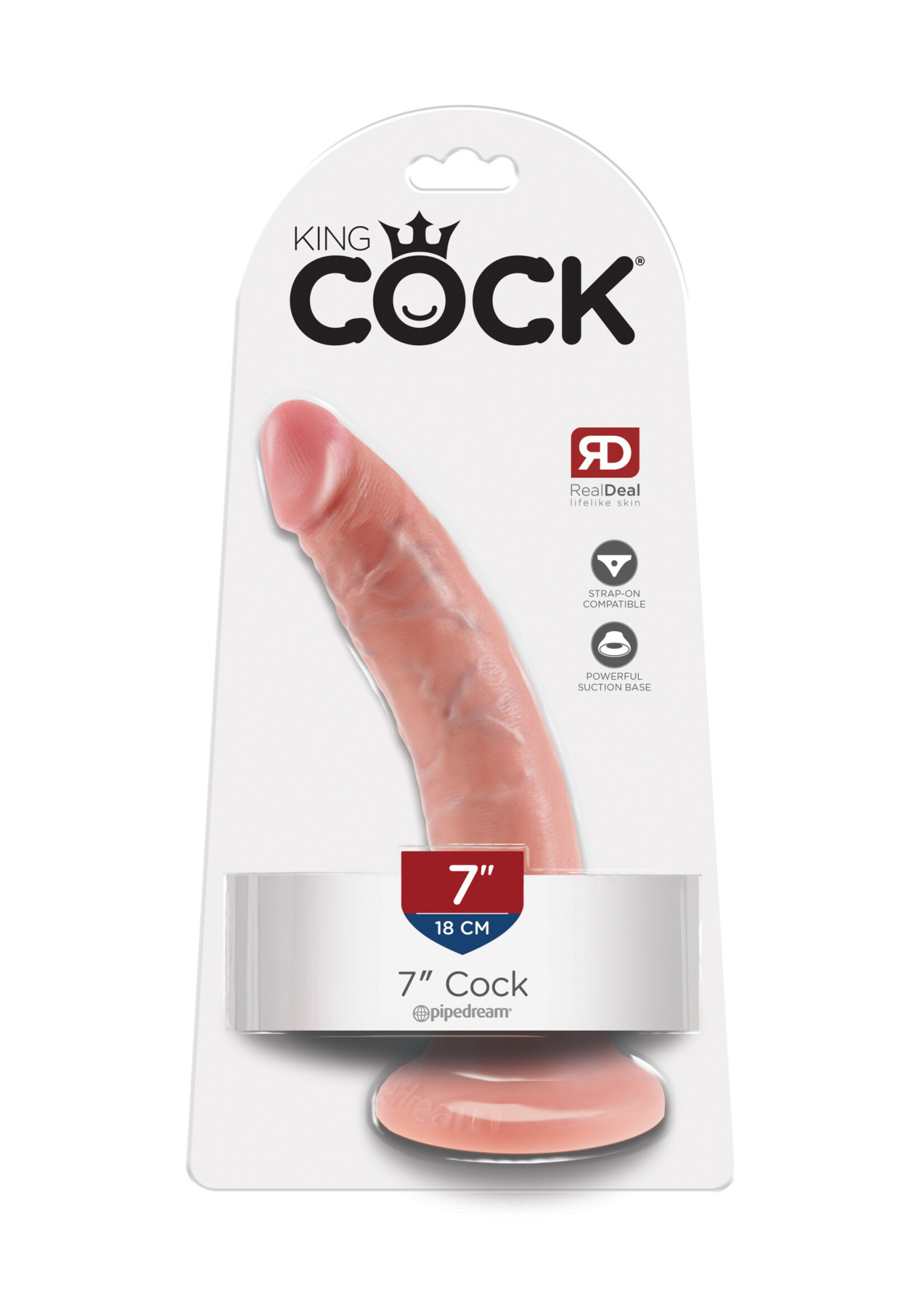 Pipedream King Cock 7-Inch Cock - Flesh