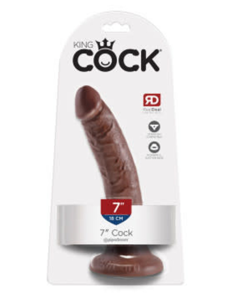 Pipedream King Cock 7-Inch - Brown