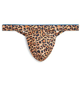 2XIST 2XIST Sliq Micro 1 Y-Back Thong Cheetah